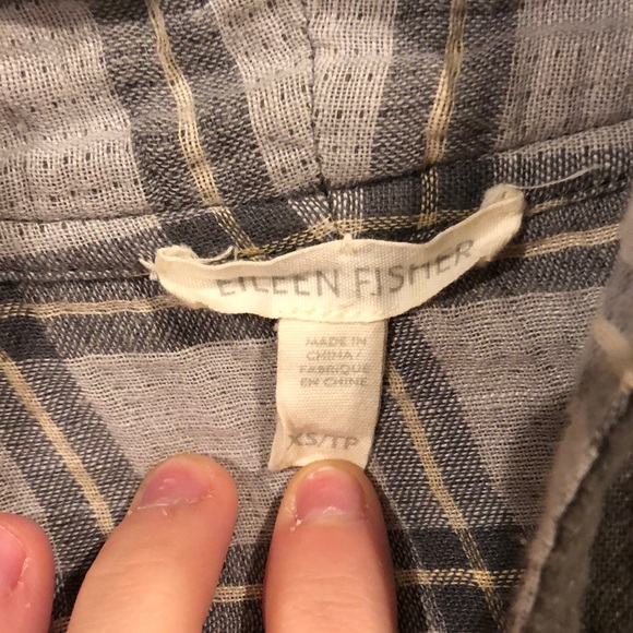 EILEEN FISHER Light Weight Green Kimono - Picture 3 of 3